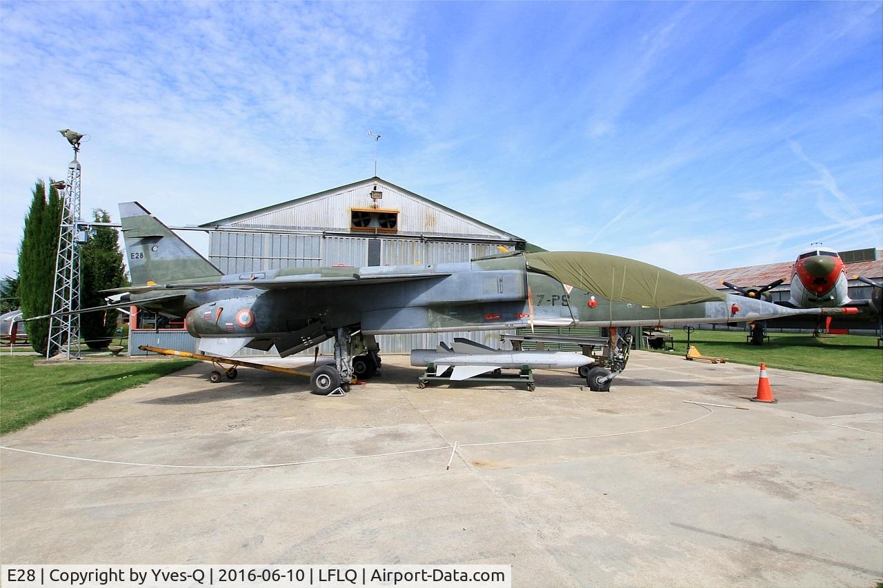 E28, Sepecat Jaguar E C/N E28, Sepecat Jaguar E, Musée Européen de l'Aviation de Chasse, Montélimar-Ancône airfield (LFLQ)
