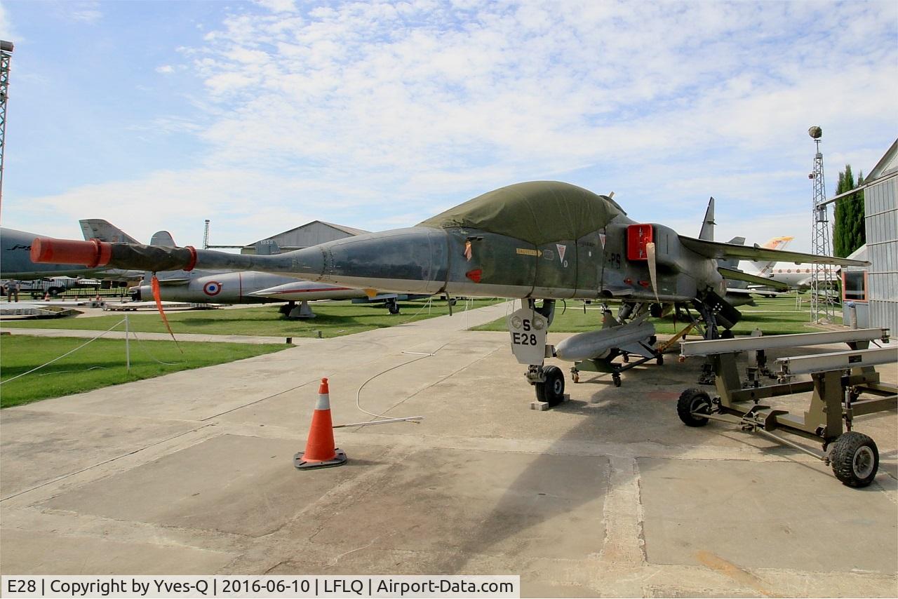 E28, Sepecat Jaguar E C/N E28, Sepecat Jaguar E, Musée Européen de l'Aviation de Chasse, Montélimar-Ancône airfield (LFLQ)