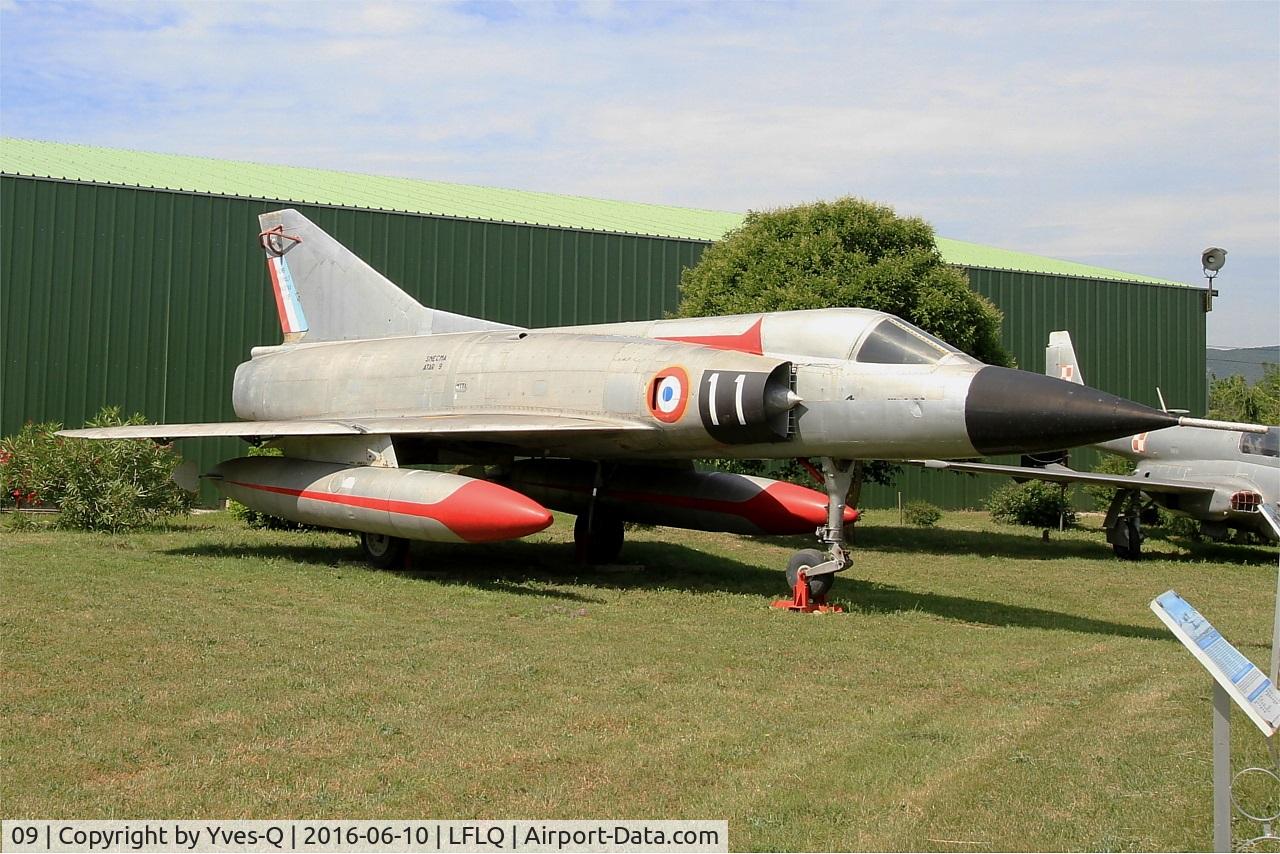 09, 1959 Dassault Mirage IIIA C/N 09, Dassault Mirage III A, Musée Européen de l'Aviation de Chasse, Montélimar-Ancône airfield (LFLQ)