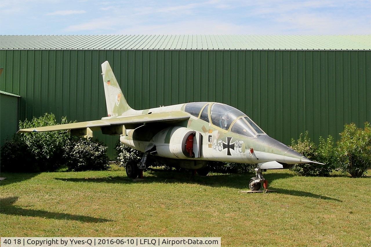 40 18, 1979 Dassault-Dornier Alpha Jet A C/N 0018, Dassault-Dornier Alpha Jet A, Musée Européen de l'Aviation de Chasse, Montélimar-Ancône airfield (LFLQ)