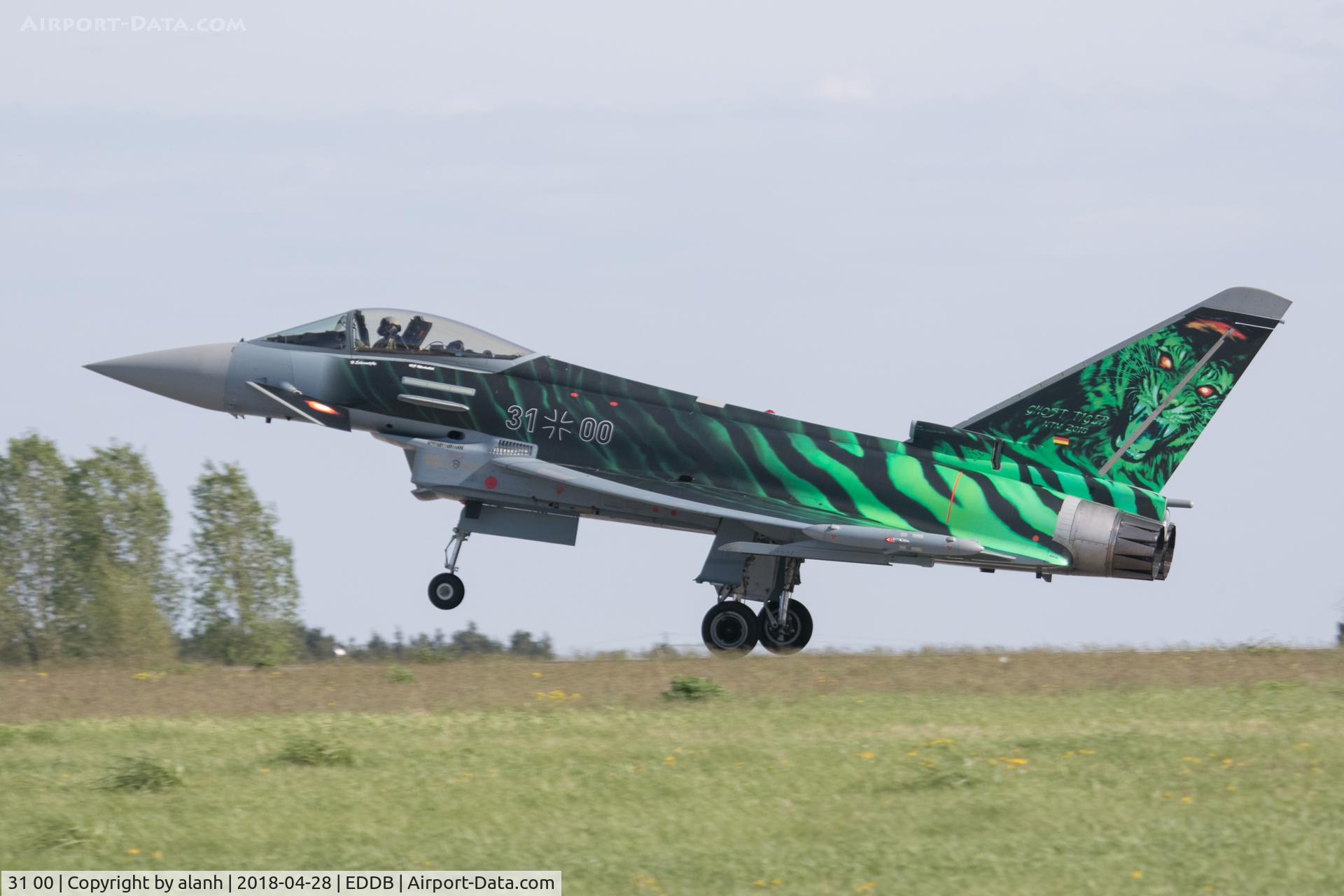 31 00, 2013 Eurofighter EF-2000 Typhoon S C/N GS077, Showing off the Ghost Tiger scheme at ILA 2018