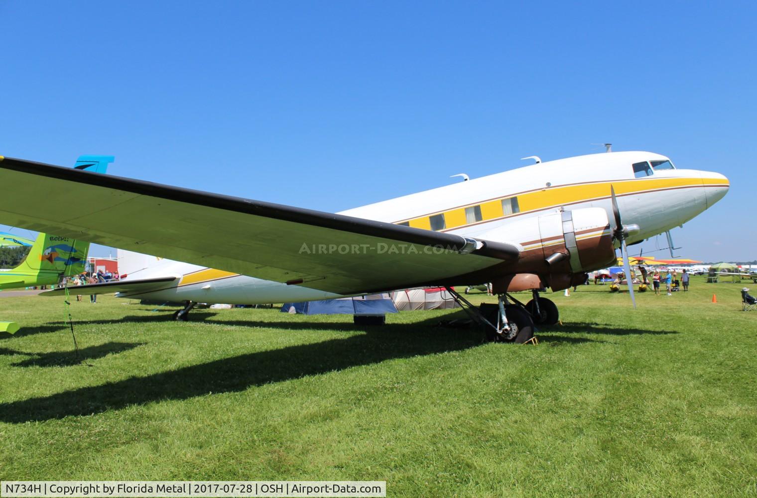 N734H, 1942 Douglas DC-3 (C-47-DL) C/N 4727, Douglas DC-3