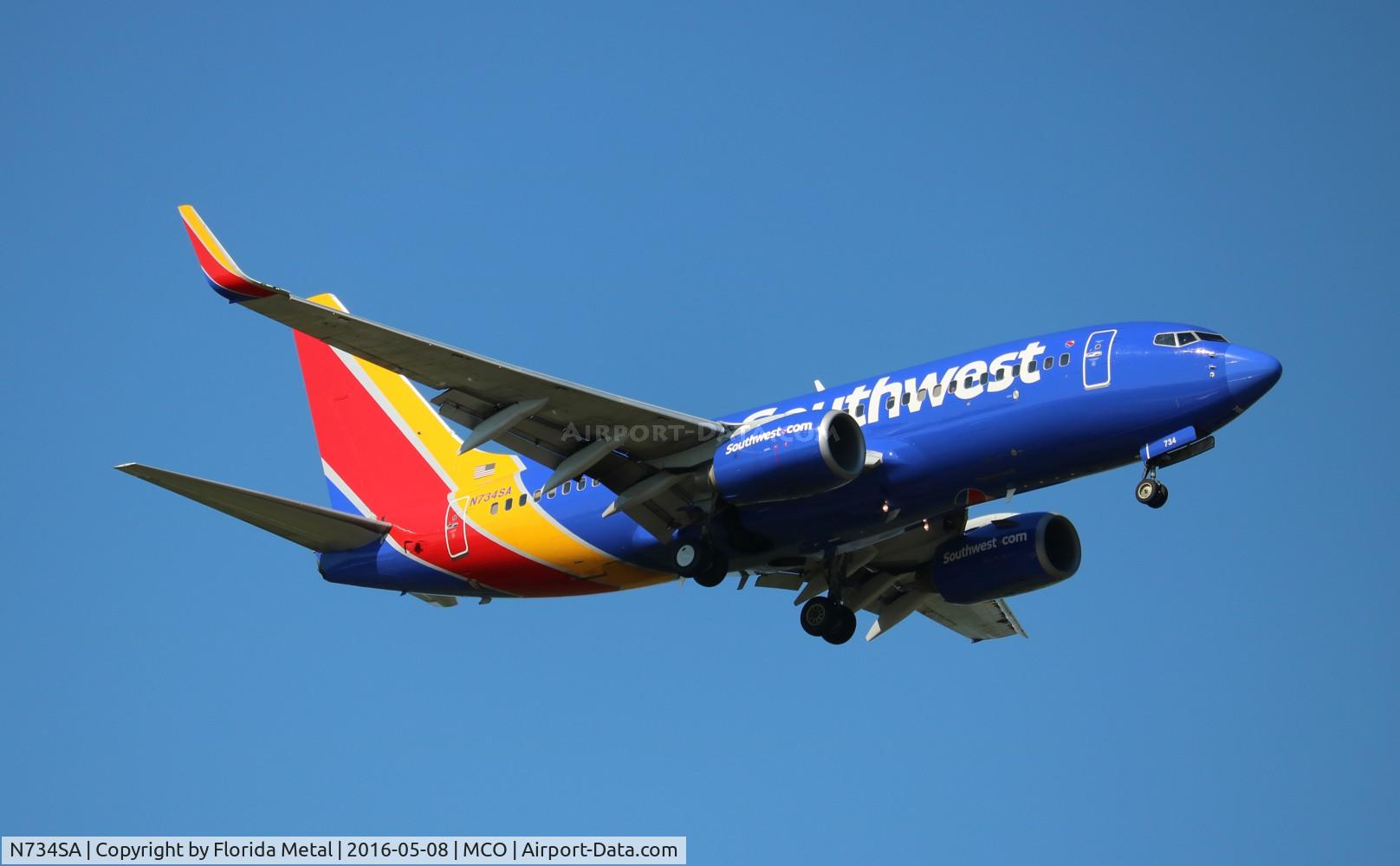 N734SA, 1999 Boeing 737-7H4 C/N 27866, Southwest