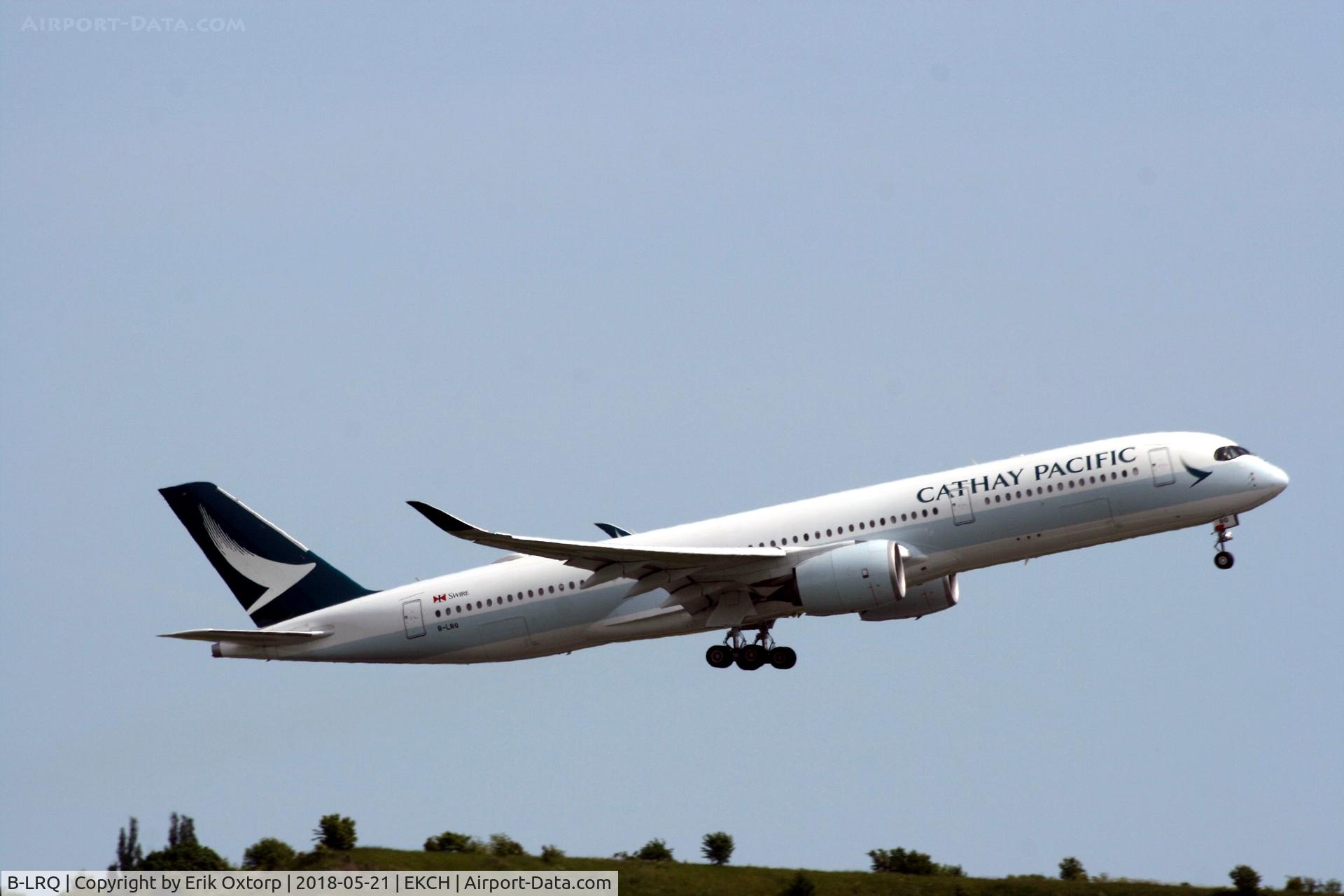 B-LRQ, 2017 Airbus A350-941 C/N 109, B-LRQ taking off rw 22L