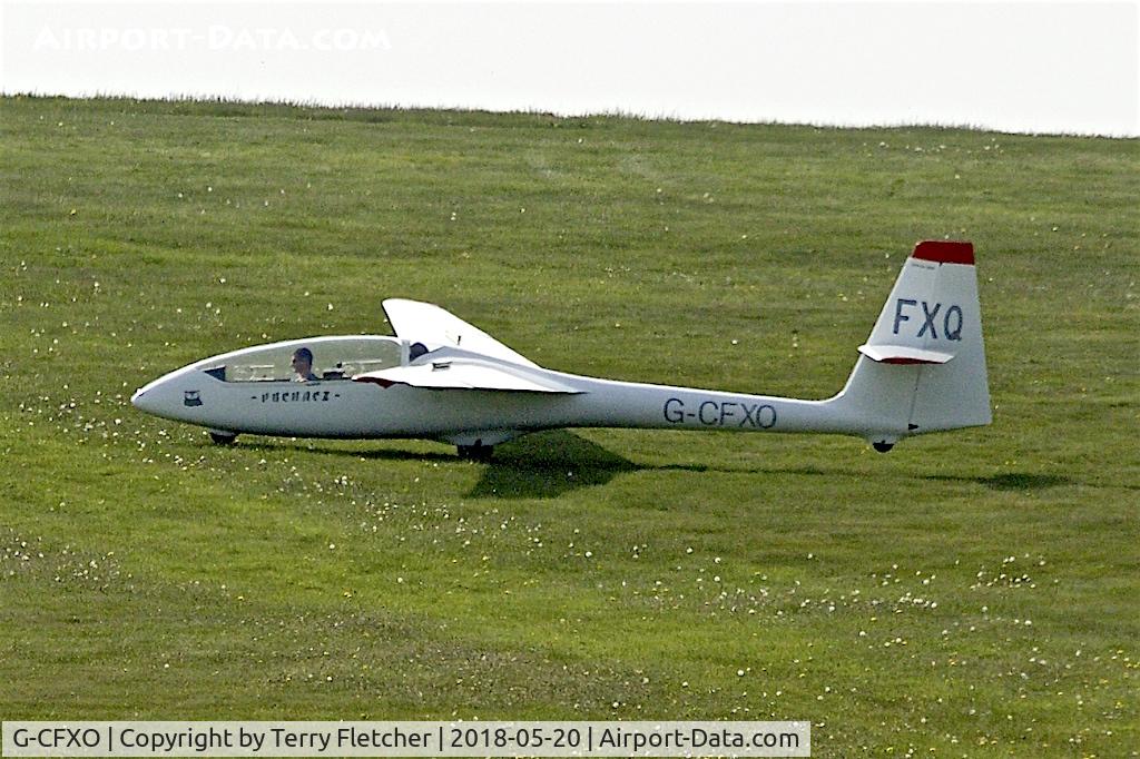 G-CFXO, PZL-Bielsko SZD-50-3 Puchacz C/N B-2024, At Camphill Farm , Great Hucklow , Derbyshire