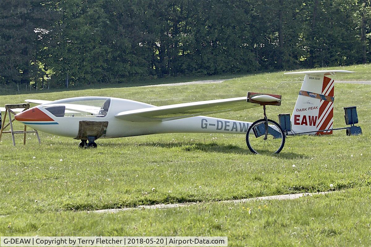 G-DEAW, 1979 Grob G-102 Astir CS77 C/N 1831, At Camphill Farm , Great Hucklow , Derbyshire