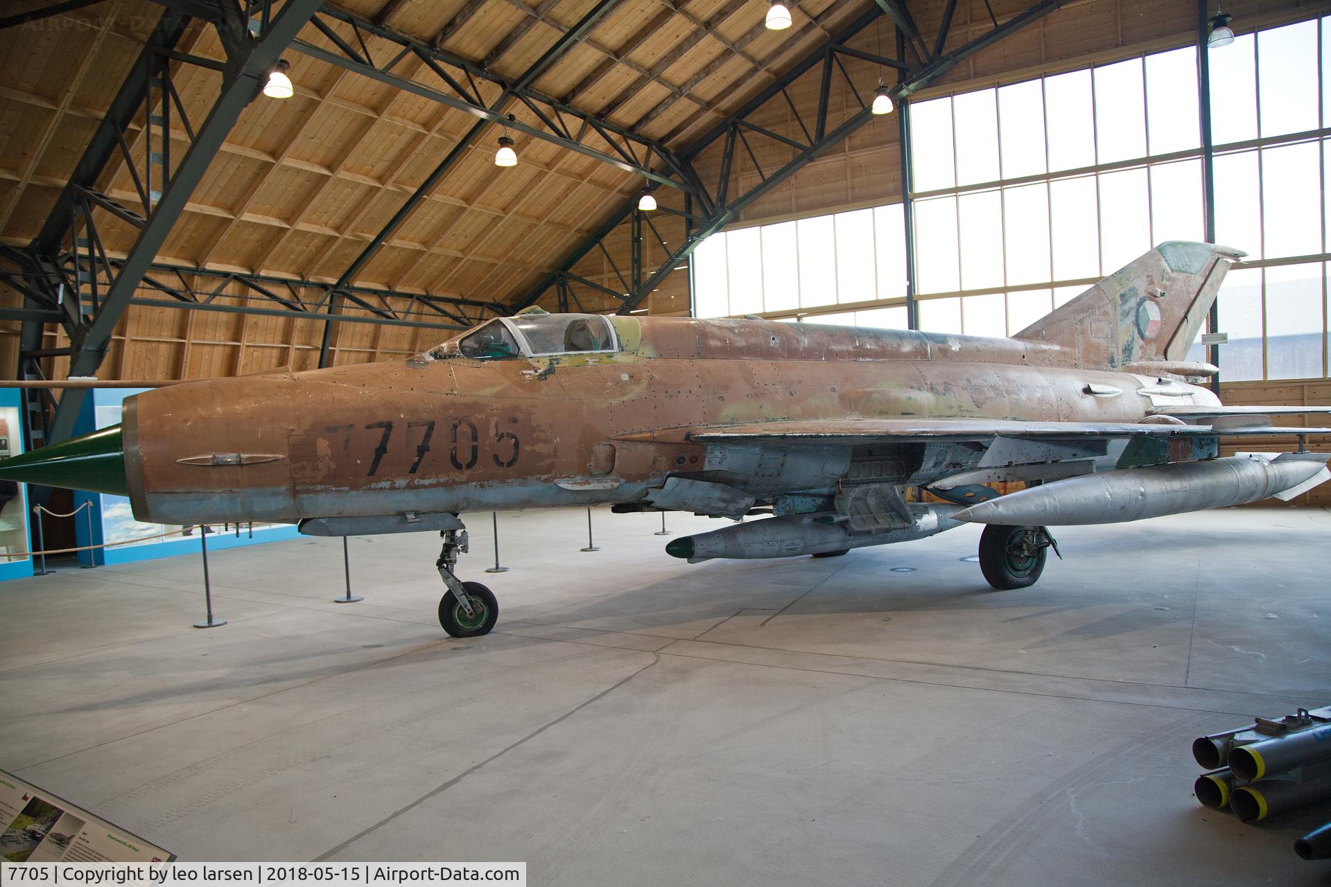 7705, 1973 Mikoyan-Gurevich MiG-21MF C/N 967705, Letnany Airfield 15.5.2018