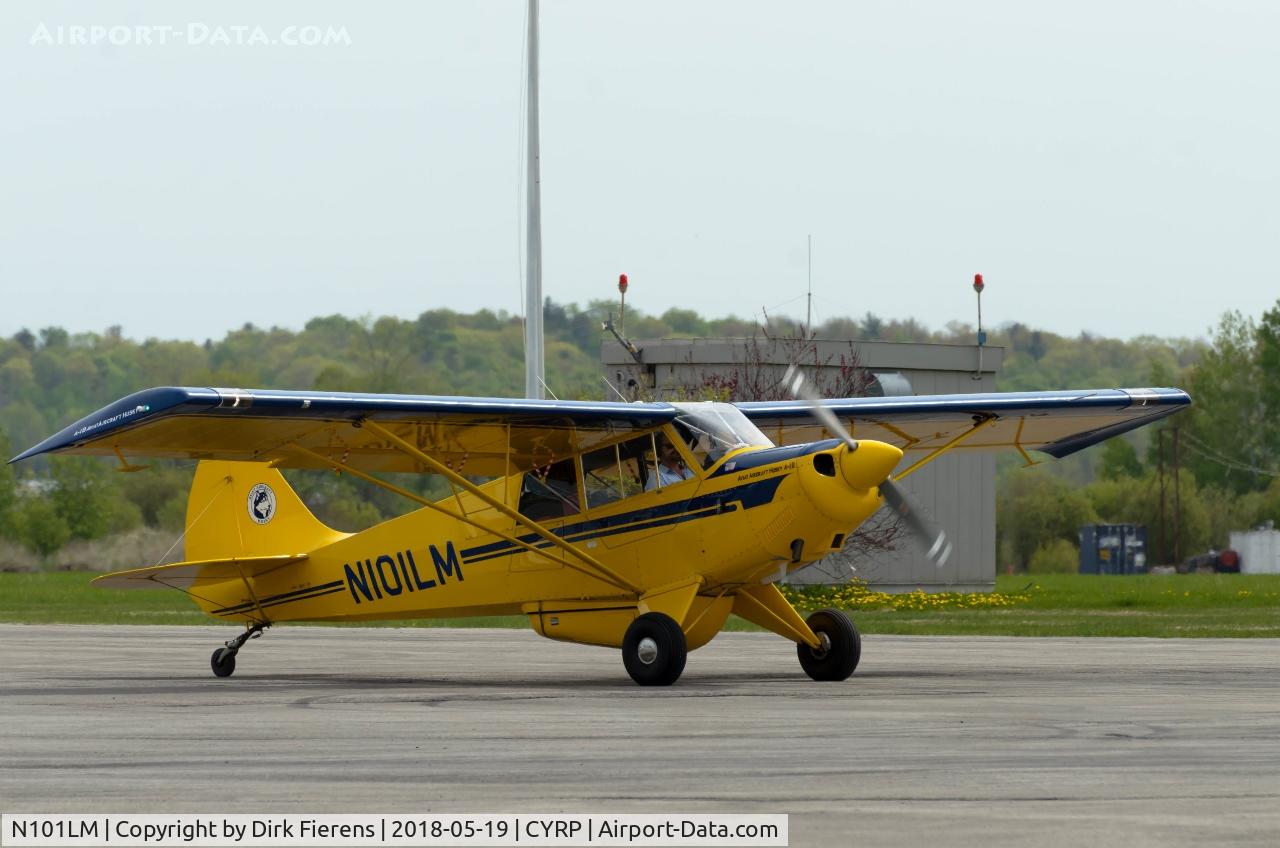 N101LM, 2003 Aviat A-1B Husky C/N 2253, Leaving Carp after a quick refueling stop.