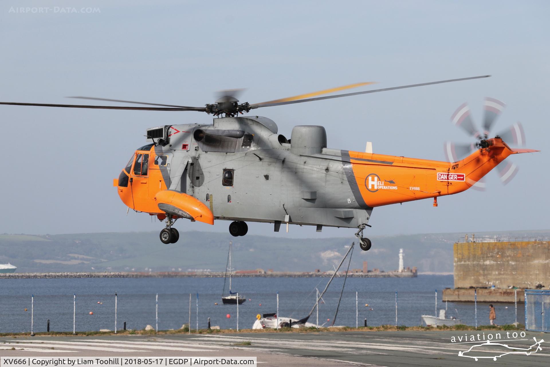 XV666, 1970 Westland Sea King HAR.5 C/N WA654, XV666 at its base on Portland with HeliOperations