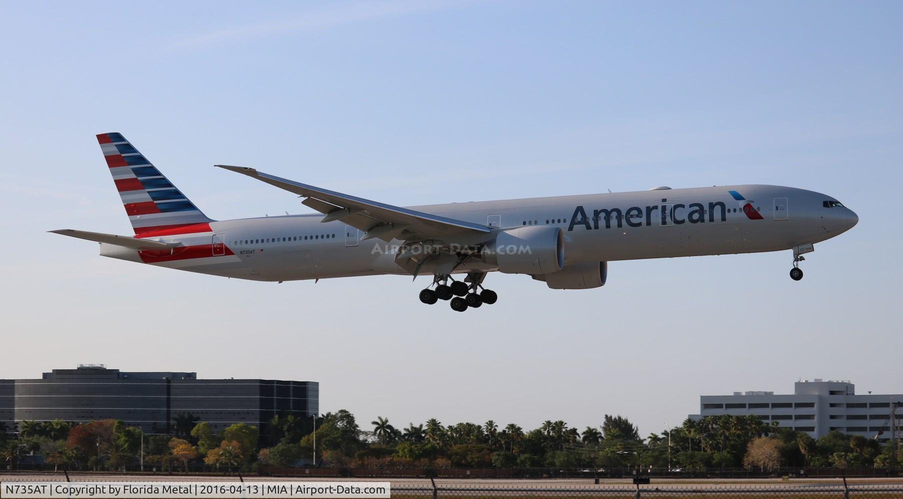 N735AT, 2016 Boeing 777-323/ER C/N 32439, American