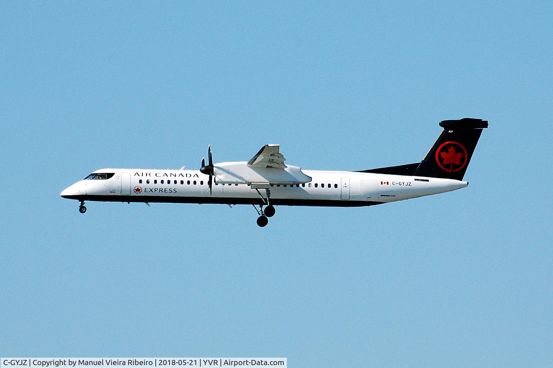 C-GYJZ, 2016 Bombardier DHC-8-402 Q400 Dash 8 C/N 4524, In the 2017 livery
