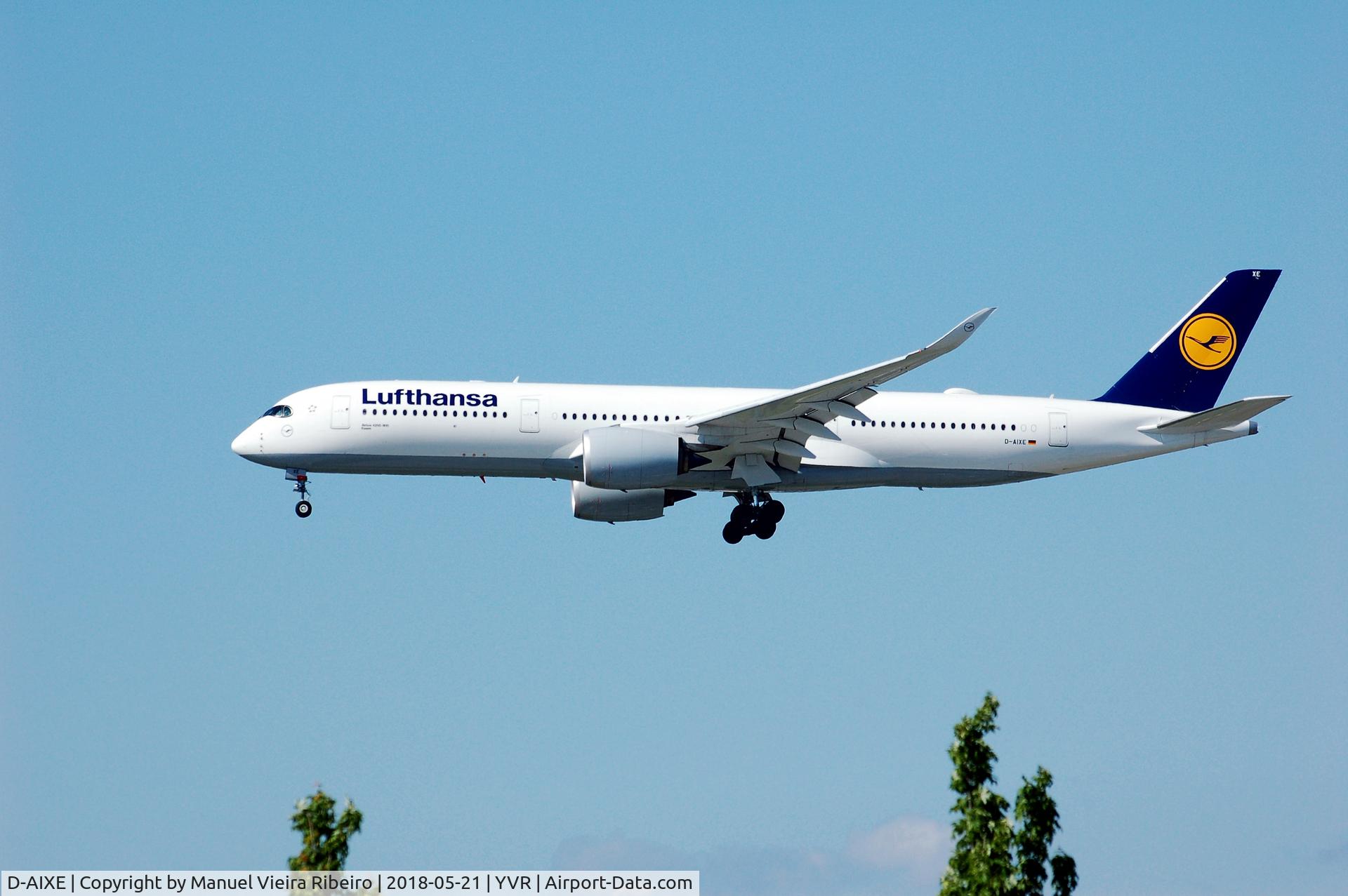 D-AIXE, 2017 Airbus A350-941 C/N 136, LH476 from Munich