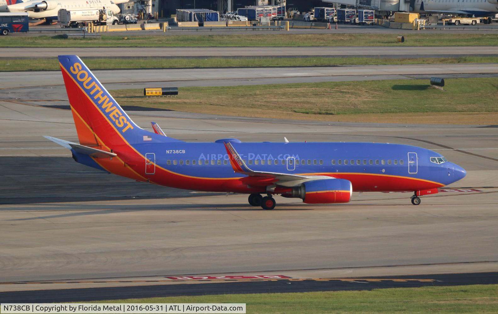 N738CB, 1999 Boeing 737-7H4 C/N 27870, Southwest