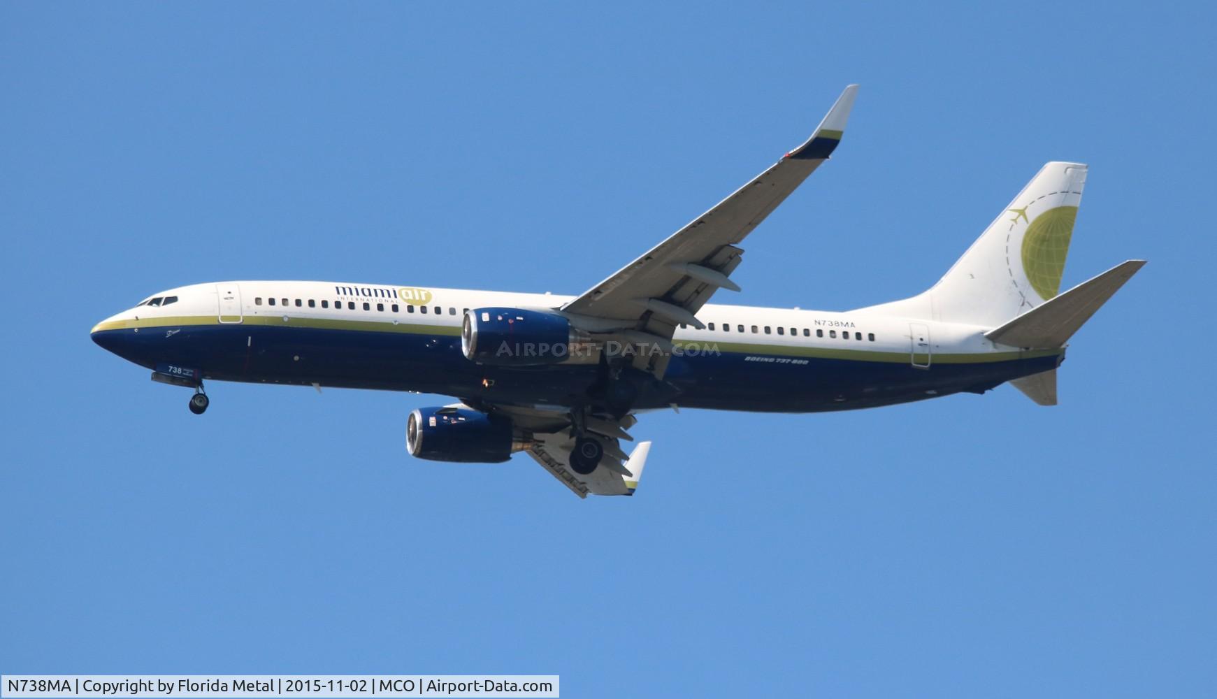 N738MA, 2004 Boeing 737-8Q8 C/N 32799, Miami Air