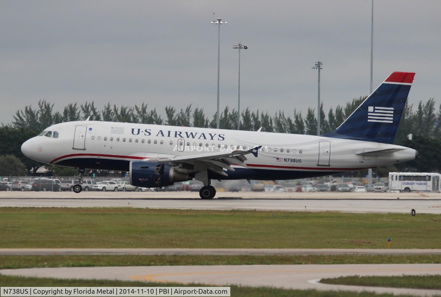 N738US, 2000 Airbus A319-112 C/N 1254, USAirways