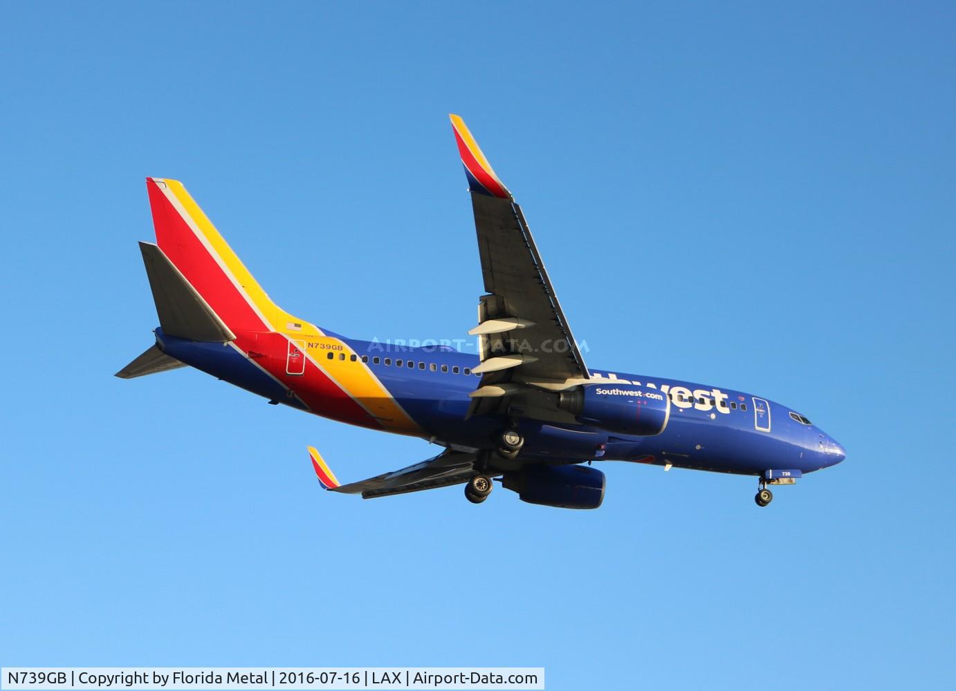 N739GB, 1998 Boeing 737-7H4 C/N 29275, Southwest