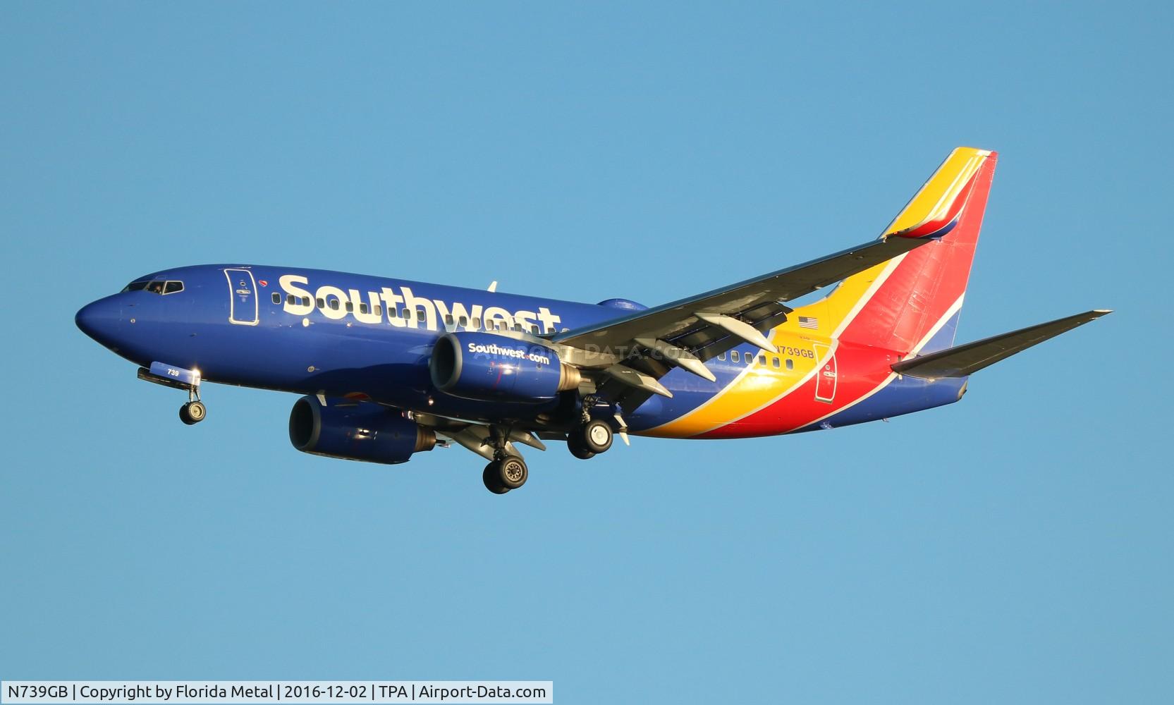 N739GB, 1998 Boeing 737-7H4 C/N 29275, Southwest