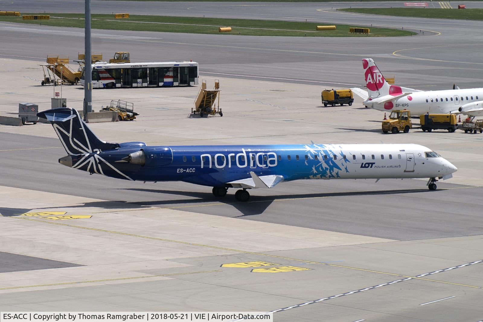 ES-ACC, 2011 Bombardier CRJ-900LR (CL-600-2D24) C/N 15262, Nordica (LOT Polish Airlines) Canadair Regionaljet 900