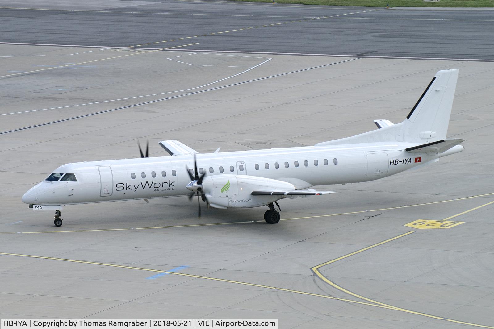 HB-IYA, 1998 Saab 2000 C/N 2000-056, Sky Work Airlines Saab 2000