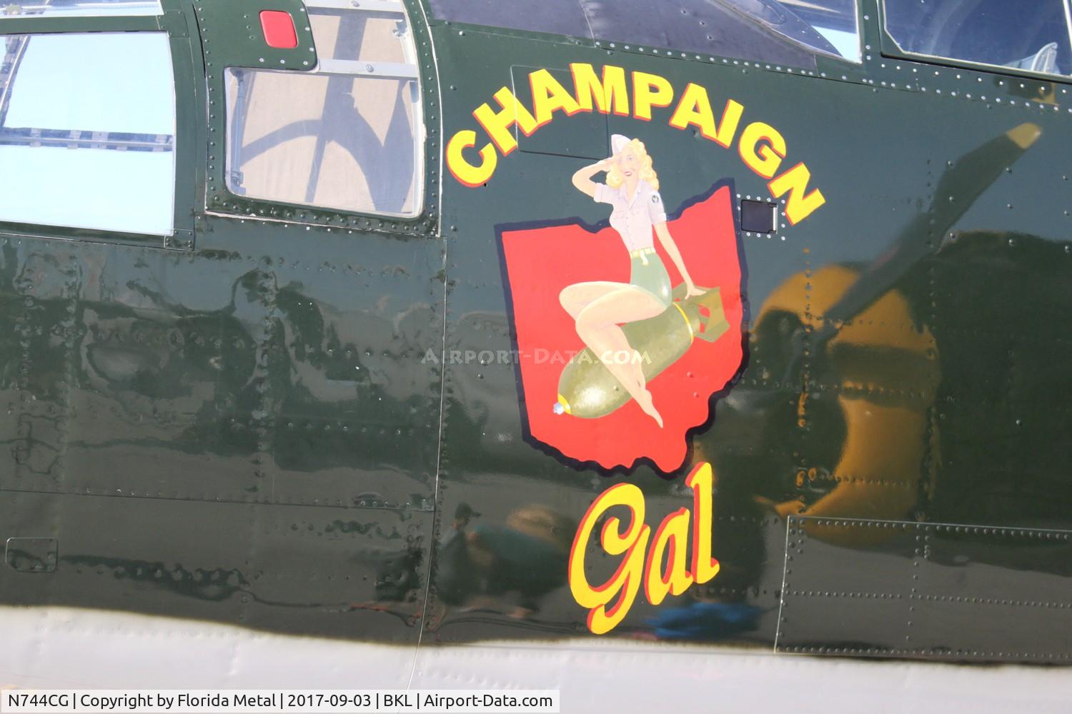 N744CG, 1944 North American B-25N Mitchell C/N 108-32141, Champaign Gal