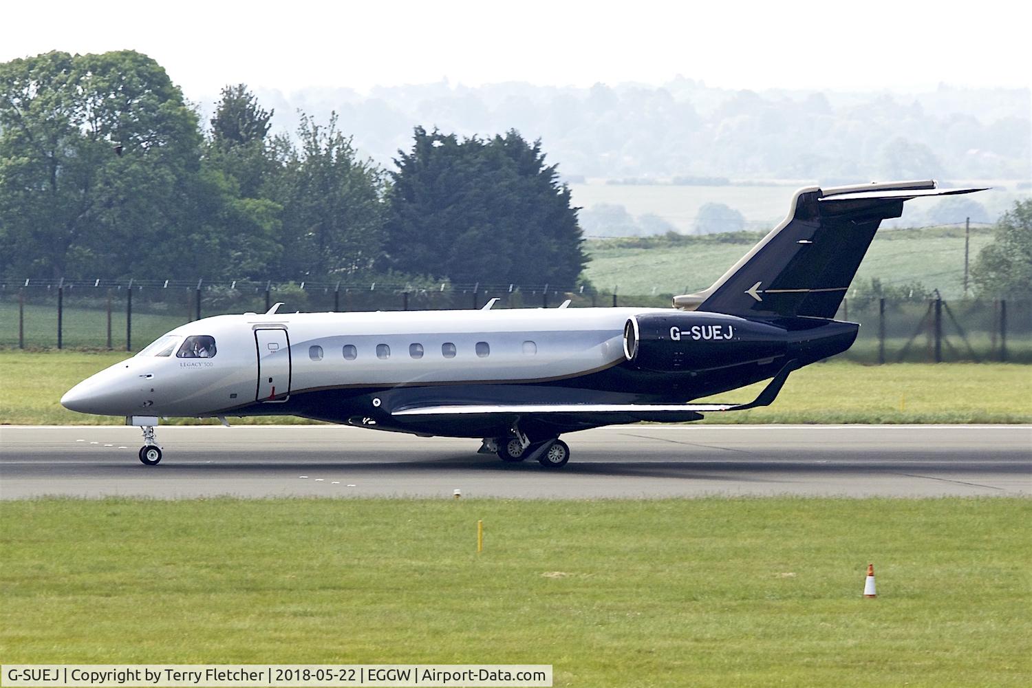 G-SUEJ, 2016 Embraer EMB-550 Legacy 500 C/N 55000042, At Luton