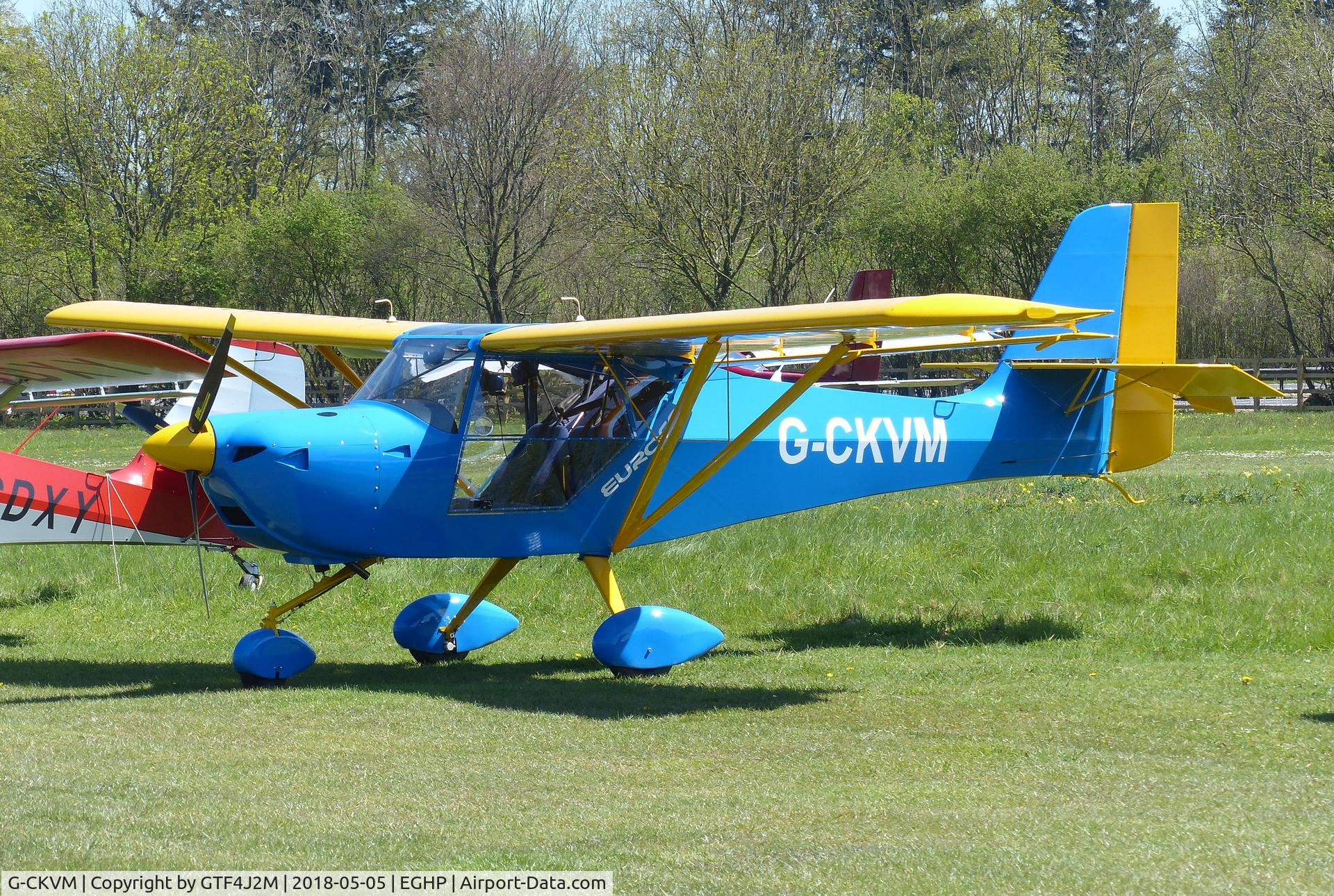 G-CKVM, 2018 Aeropro Eurofox 3K C/N 53618, G-CKVM at Popham 5May18