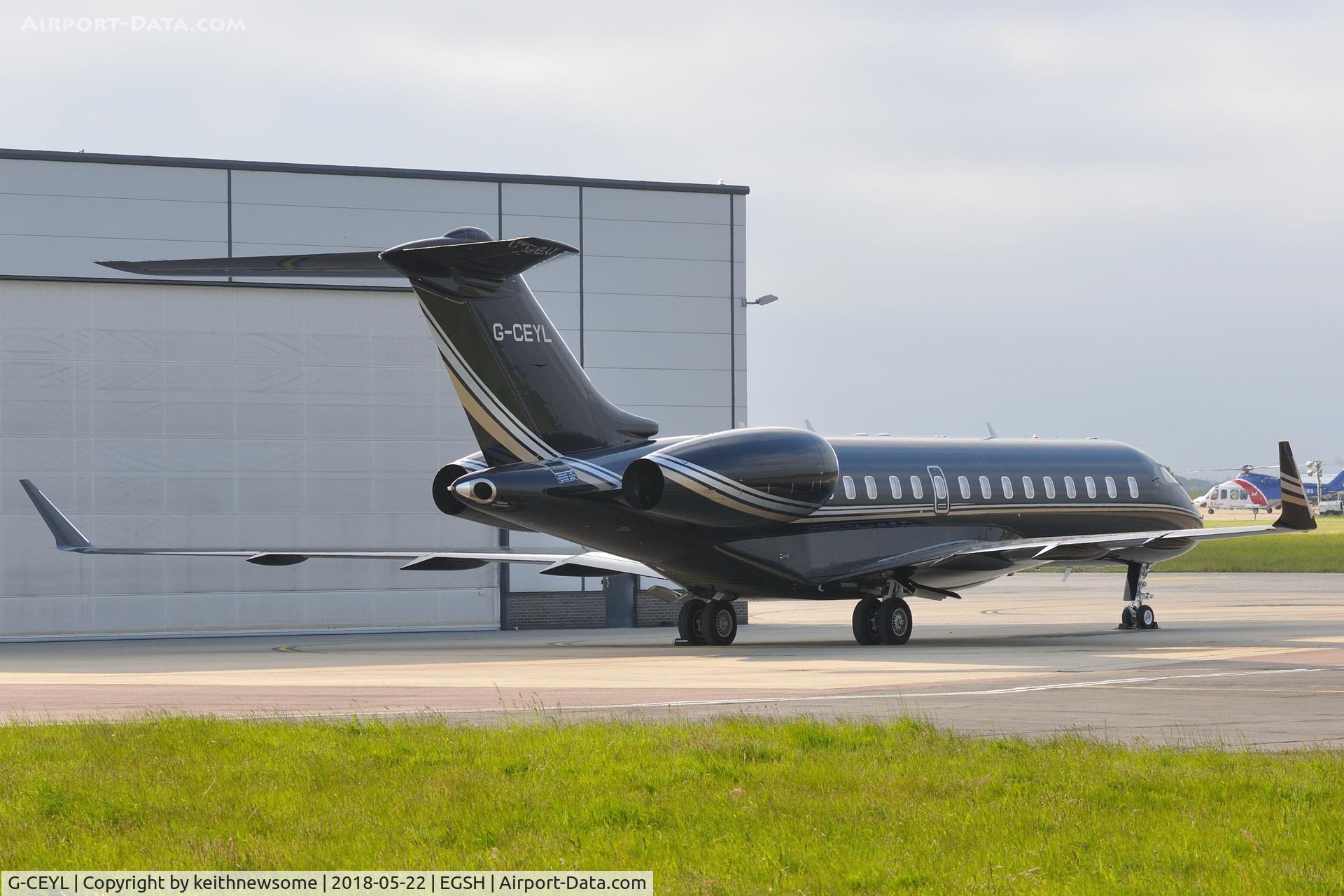 G-CEYL, 2006 Bombardier BD-700-1A10 Global Express C/N 9196, Return Visitor.