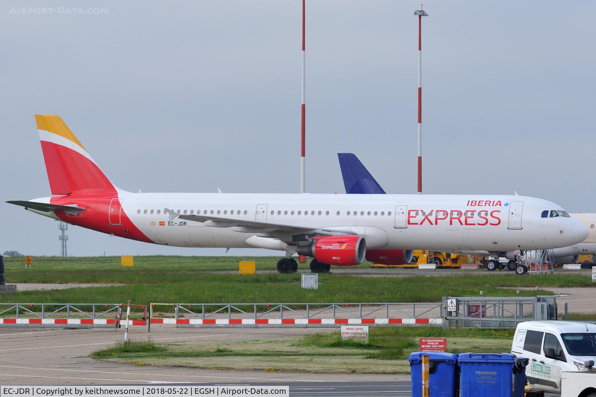 EC-JDR, 2005 Airbus A321-211 C/N 2488, Removed from spray shop with 'Iberia Express' titles.