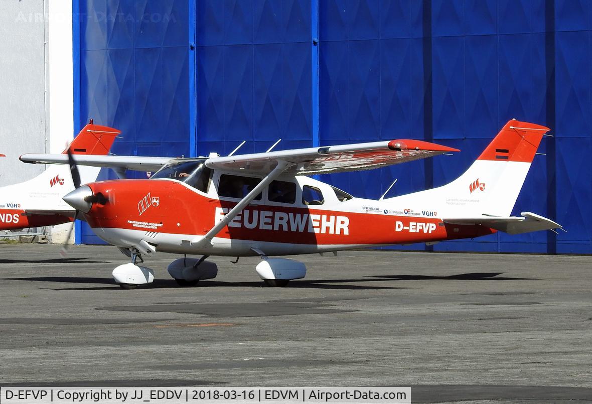 D-EFVP, 2007 Cessna 206H Stationair C/N 20608300, Homebase from the fire flightpatrol is Hildesheim.