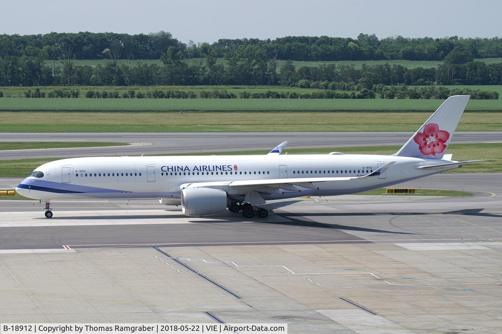 B-18912, 2017 Airbus A350-941 C/N 162, China Airlines Airbus A350-900