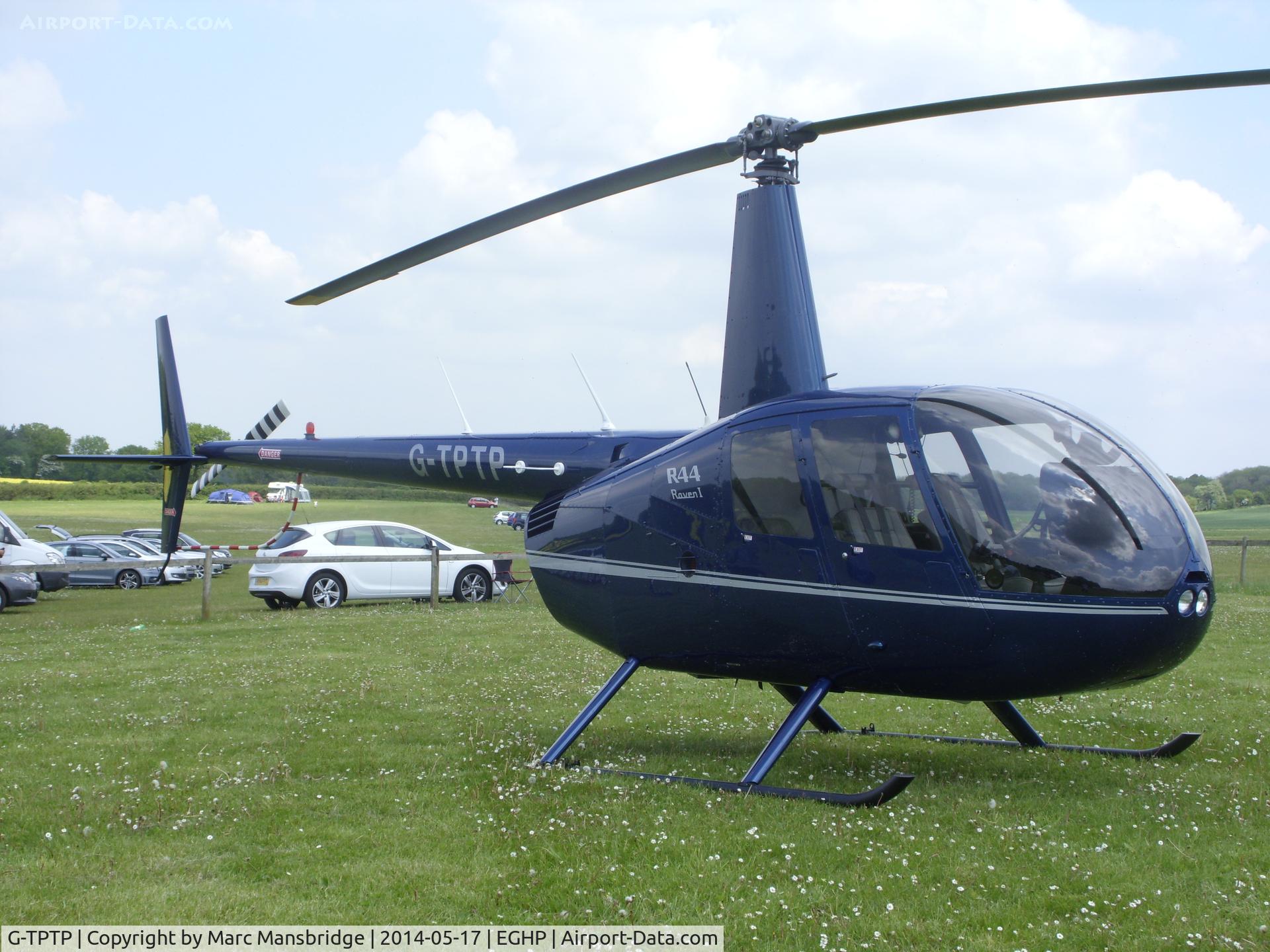 G-TPTP, 2010 Robinson R44 Raven C/N 2065, Parked at Popham airfield EGHP