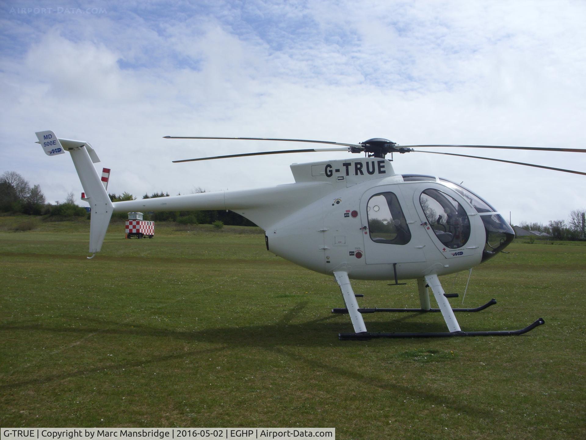 G-TRUE, 1992 Hughes 369E C/N 0490E, Visiting Popham airfield EGHP