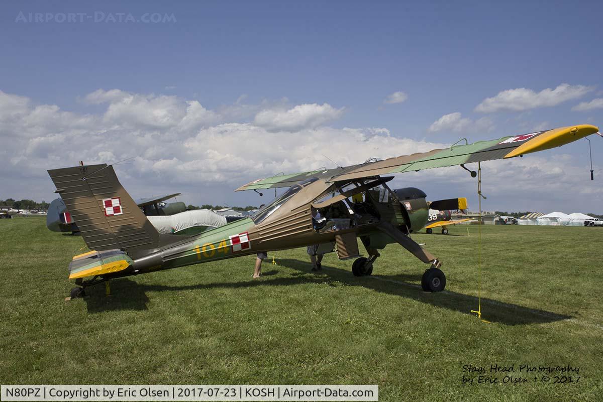 N80PZ, 1990 PZL-Okecie PZL-104 Wilga 80 C/N CF20900903, 1990 PZL at Oshkosh