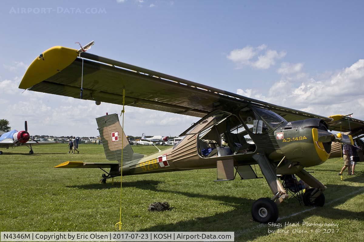 N4346M, PZL-Okecie PZL-104 Wilga 80 C/N CF21910928, PZL at Oshkosh.