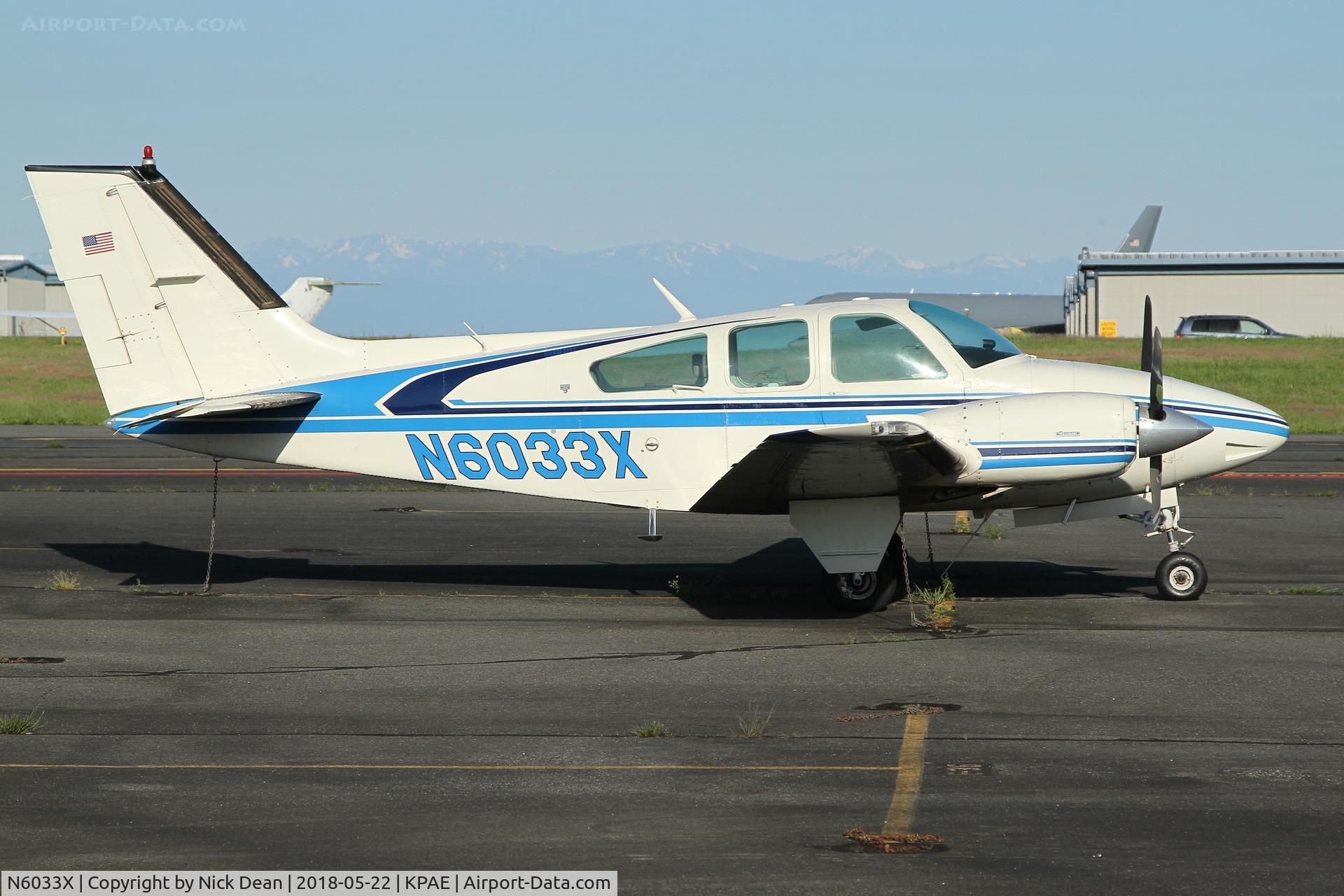 N6033X, 1979 Beech 95-B55 (T42A) Baron C/N TC-2220, PAE/KPAE
