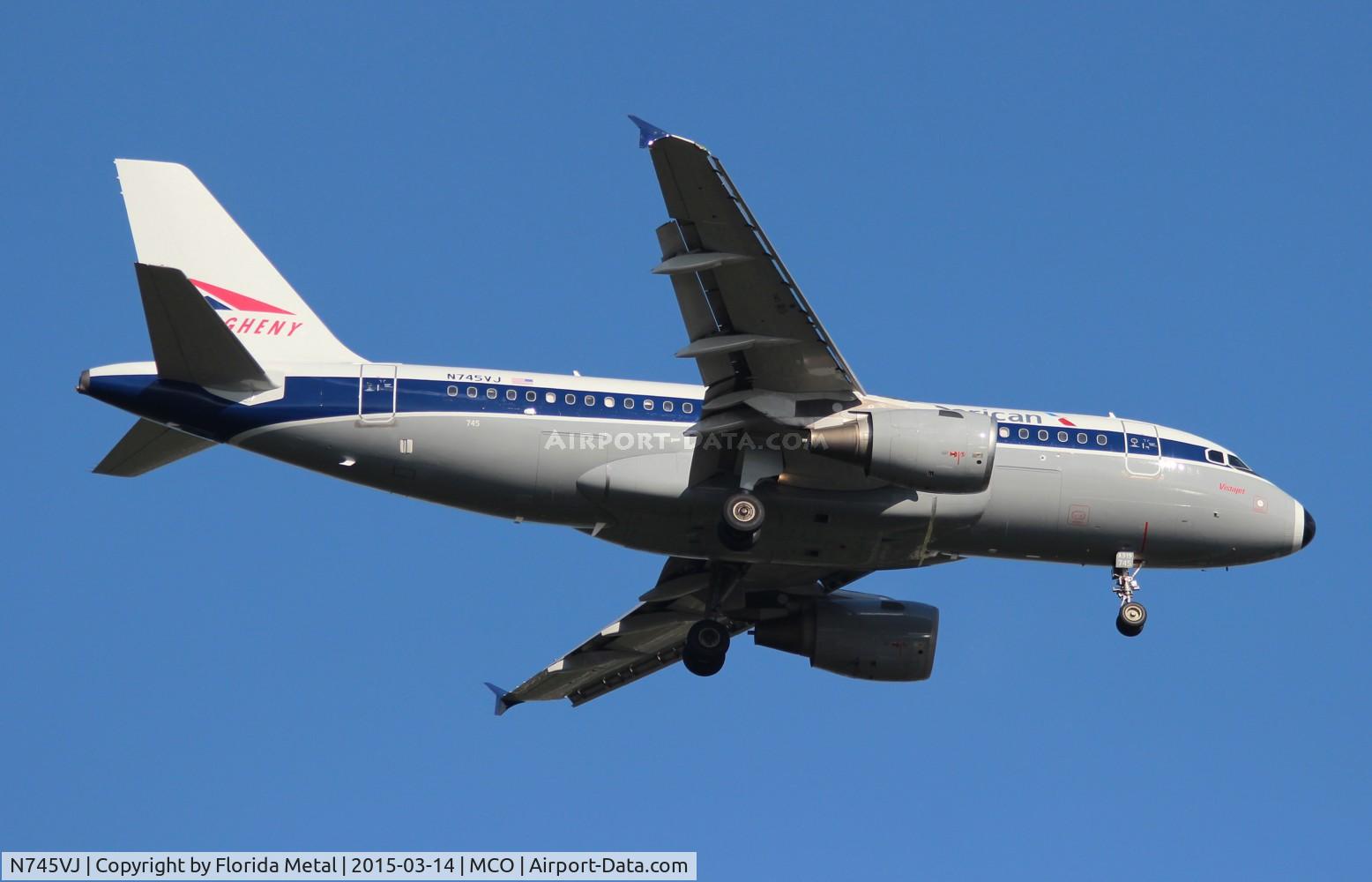 N745VJ, 2000 Airbus A319-112 C/N 1289, Allegheny