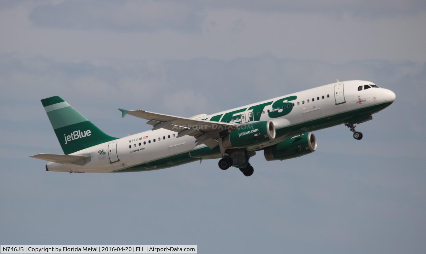 N746JB, 2008 Airbus A320-232 C/N 3622, NY Jets