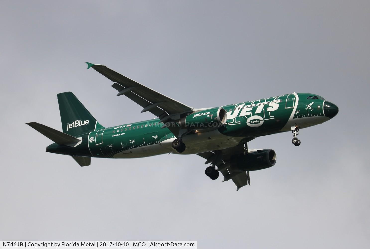 N746JB, 2008 Airbus A320-232 C/N 3622, NY Jets