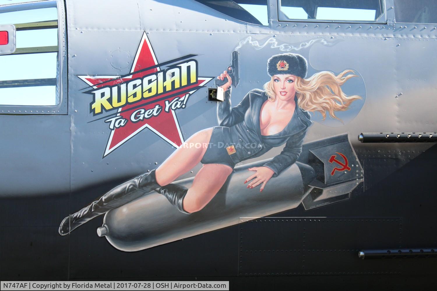 N747AF, 1944 North American B-25J Mitchell Mitchell C/N 108-33731, Russian To Get Ya