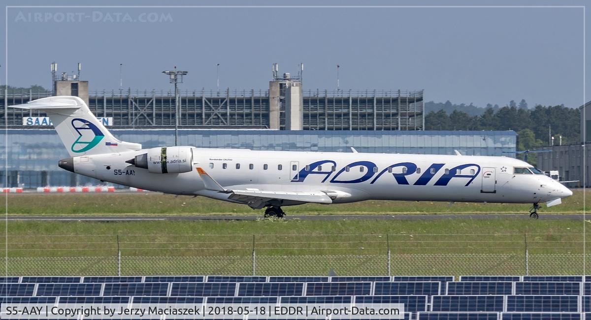 S5-AAY, 2003 Bombardier CRJ-701ER (CL-600-2C10) Regional Jet C/N 10080, Bombardier CRJ-701ER