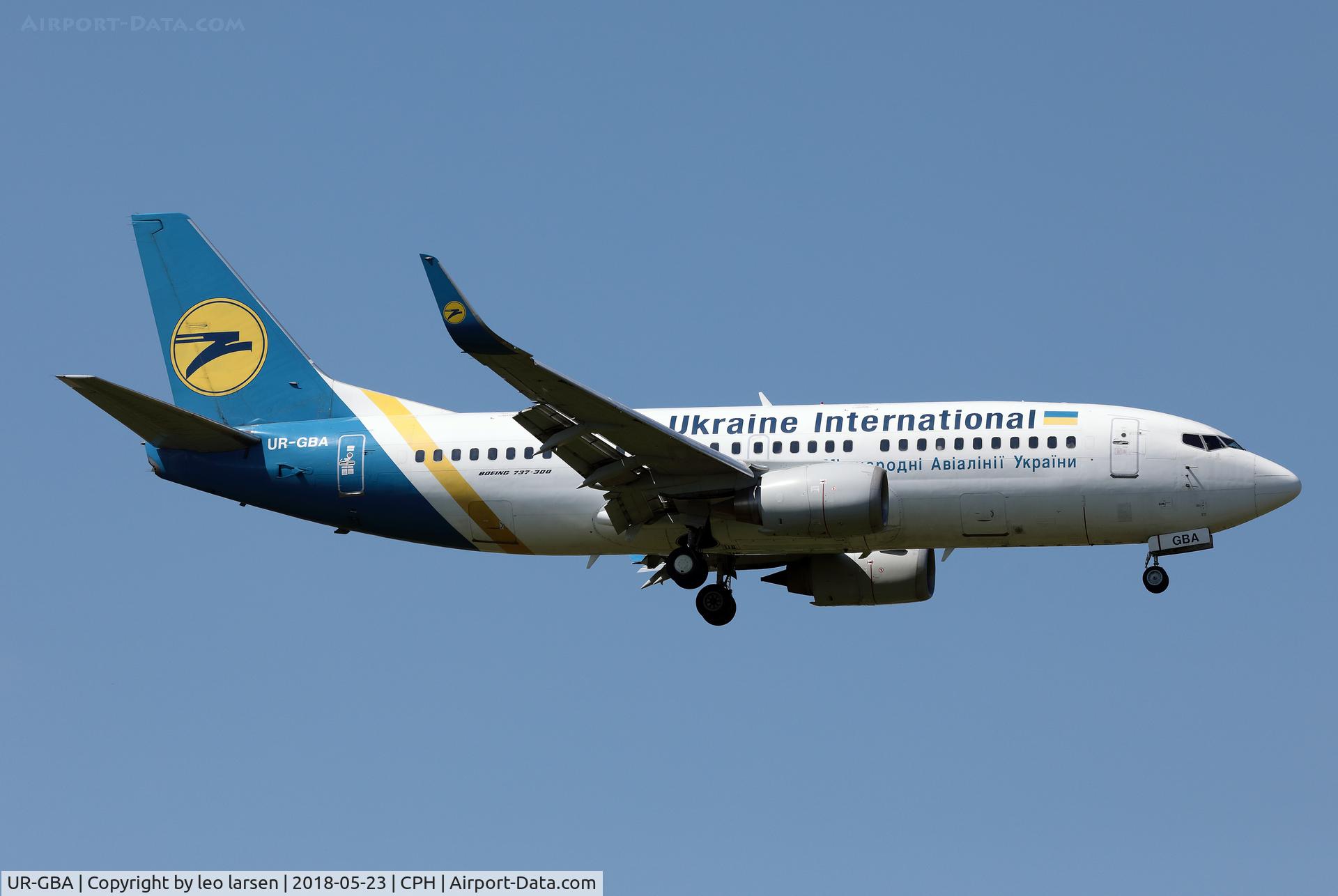 UR-GBA, 1997 Boeing 737-36N C/N 28670, Copenhagen 23.5.2018