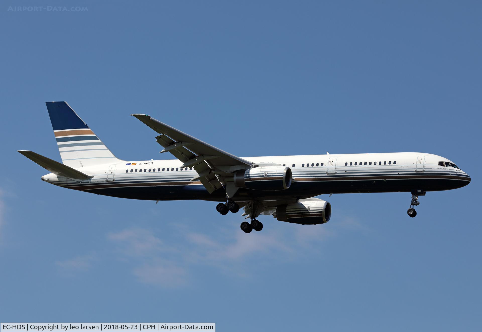 EC-HDS, 1999 Boeing 757-256 C/N 26252, Copenhagen 23.5.2018