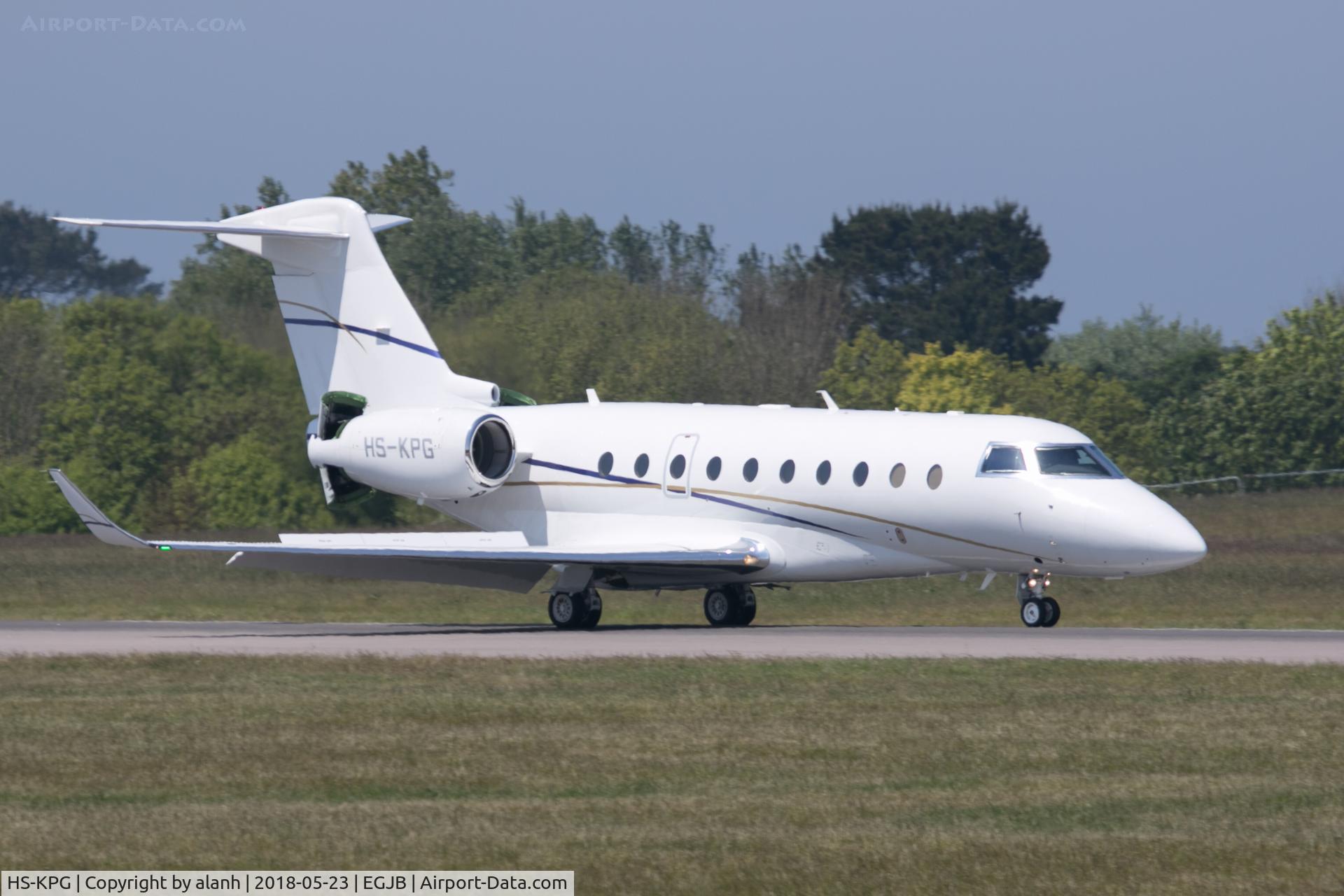 HS-KPG, 2015 Israel Aircraft Industries Gulfstream G280 C/N 2084, Arriving at Guernsey, reportedly for a reg change