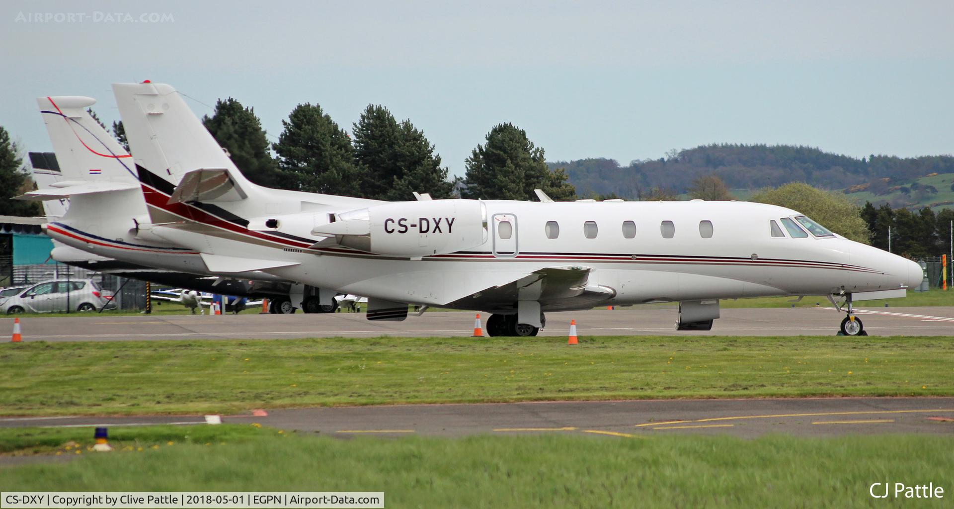 CS-DXY, 2008 Cessna 560 Citation Excel XLS C/N 560-5791, On the ramp at Dundee