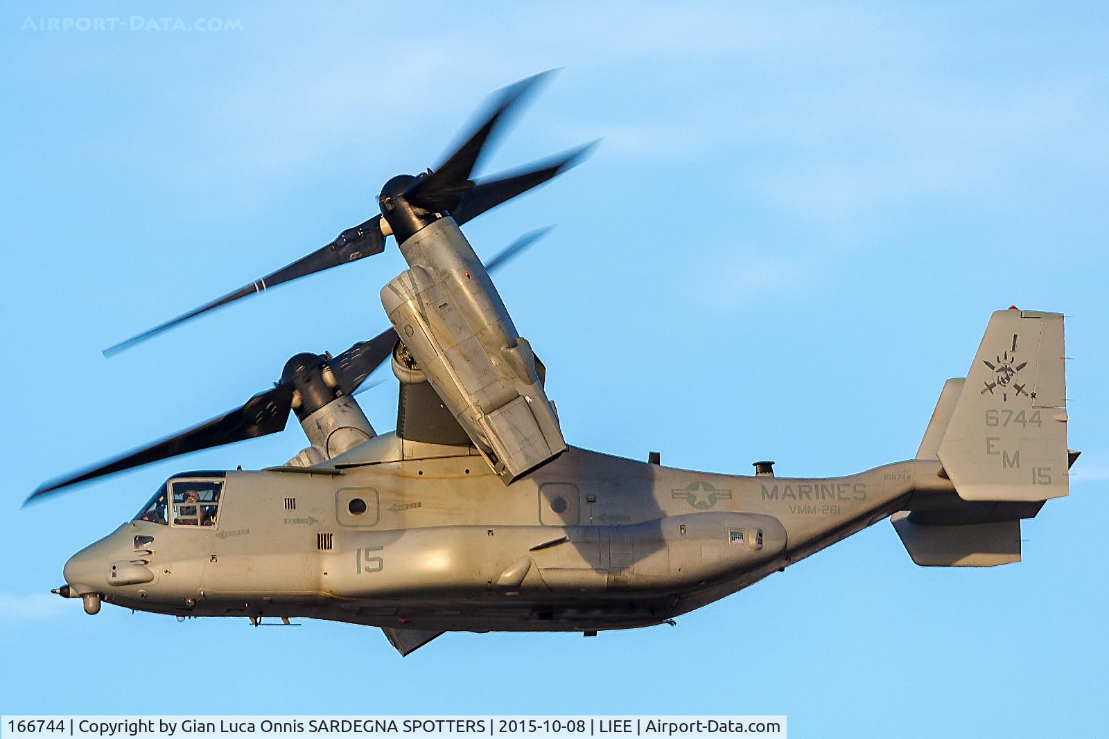 166744, Bell-Boeing MV-22B Osprey C/N D0109, TAKEOFF RW 32L