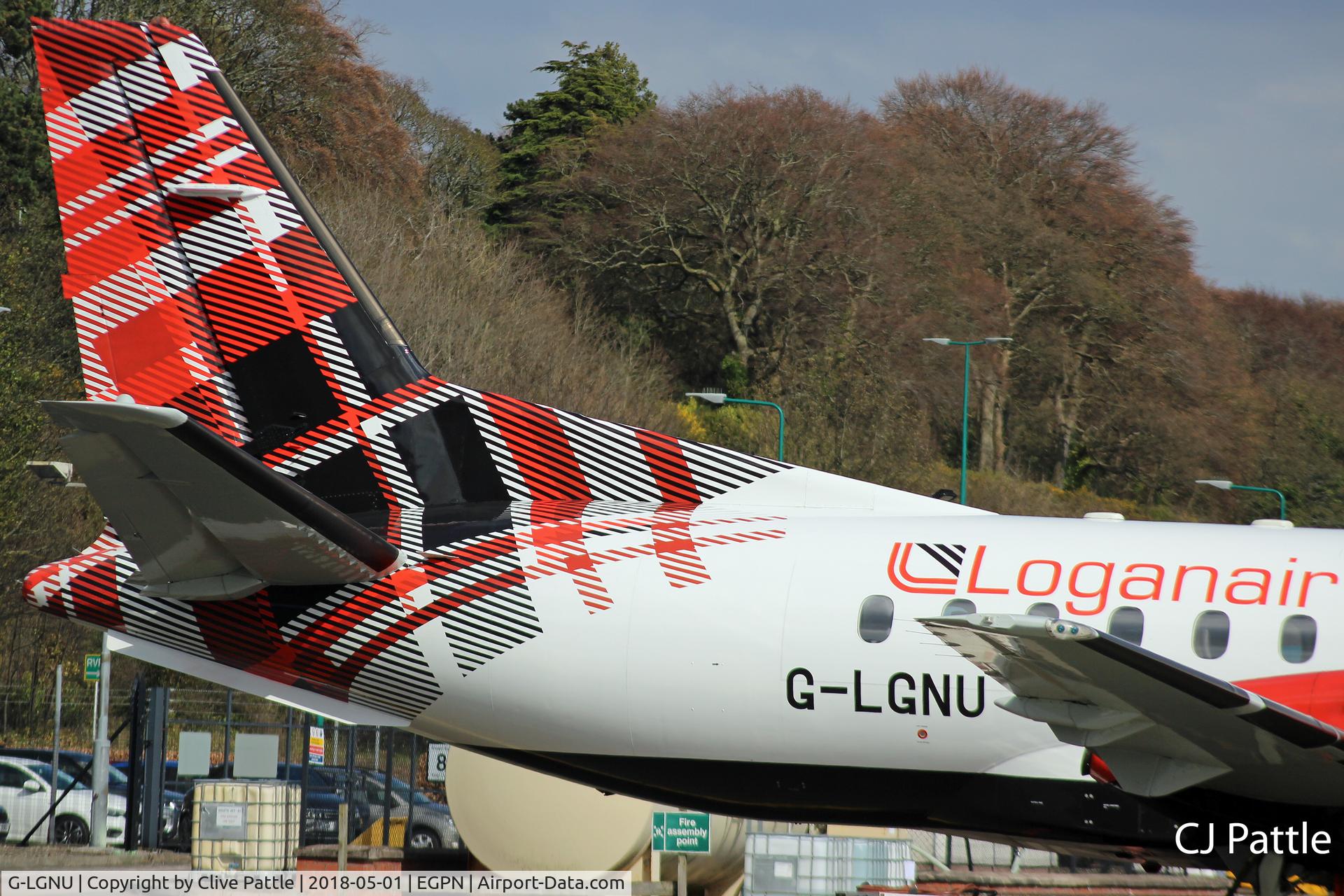 G-LGNU, 1991 Saab 340B C/N 340B-223, Showing the new Loganair tail art detail