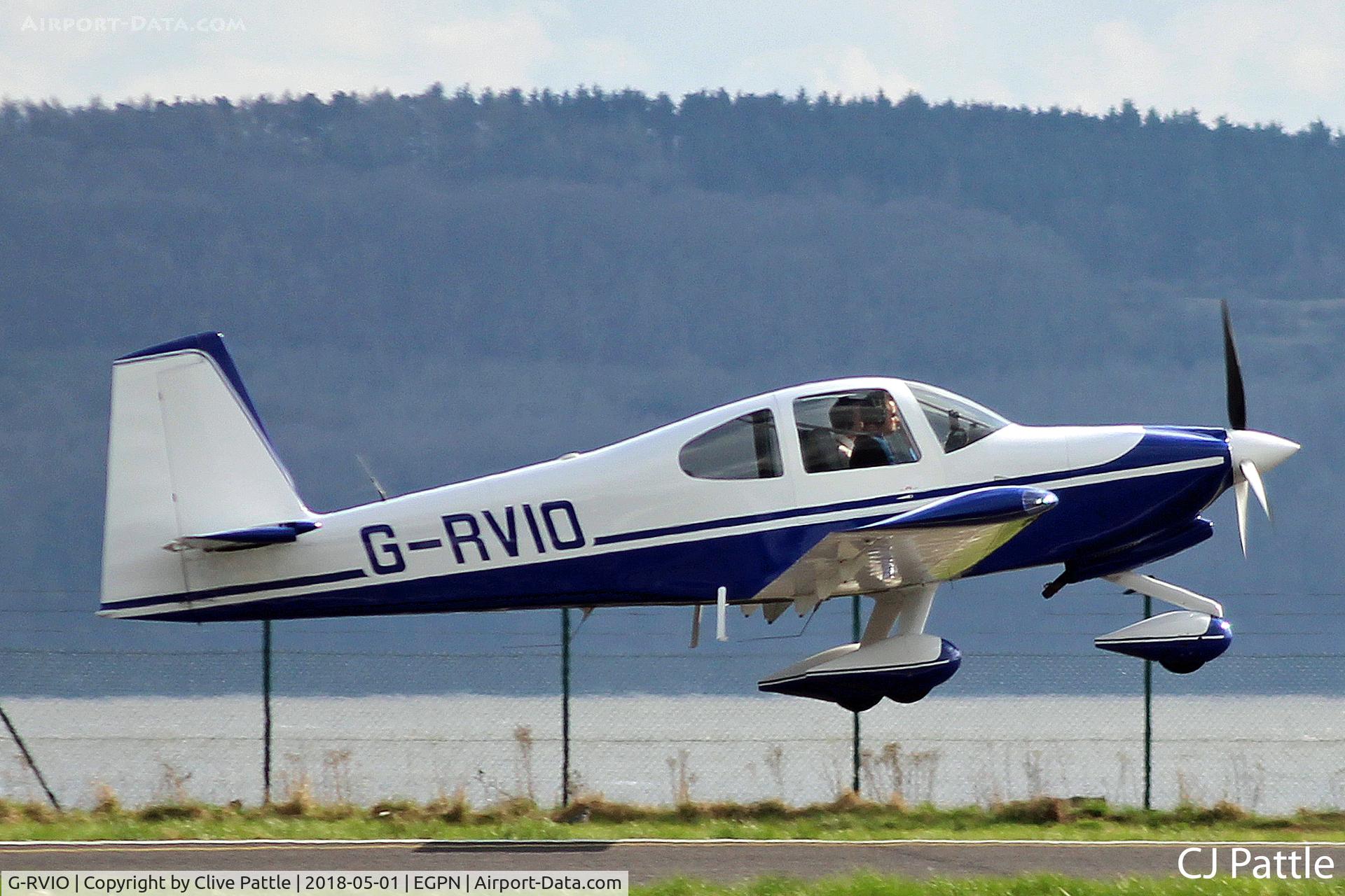 G-RVIO, 2006 Vans RV-10 C/N PFA 339-14547, Departure from Dundee for the 10 mile flight back to base at Perth EGPT.