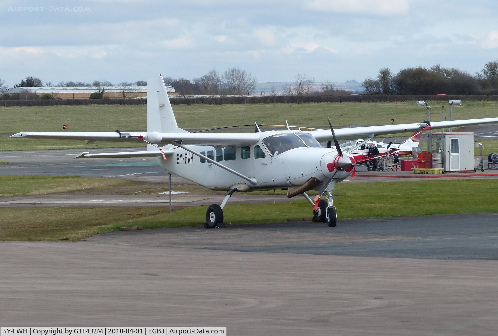 5Y-FWH, 1989 Cessna 208 Caravan I C/N 208-00158, 5Y-FWH at Staverton 1April18