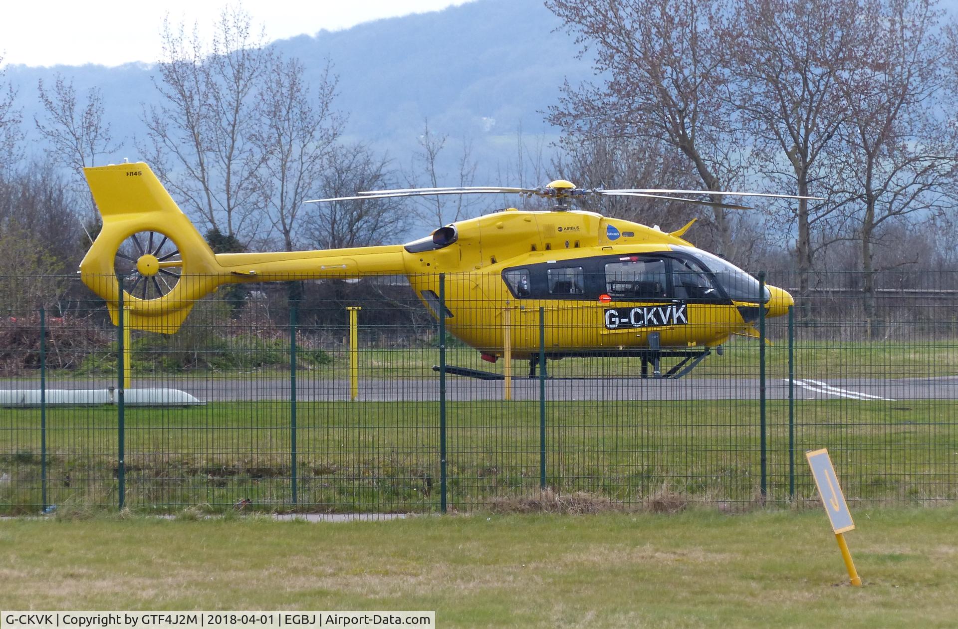 G-CKVK, 2018 Airbus Helicopters H-145 (BK-117D-2) C/N 20181, G-CKVK at Staverton 1April18