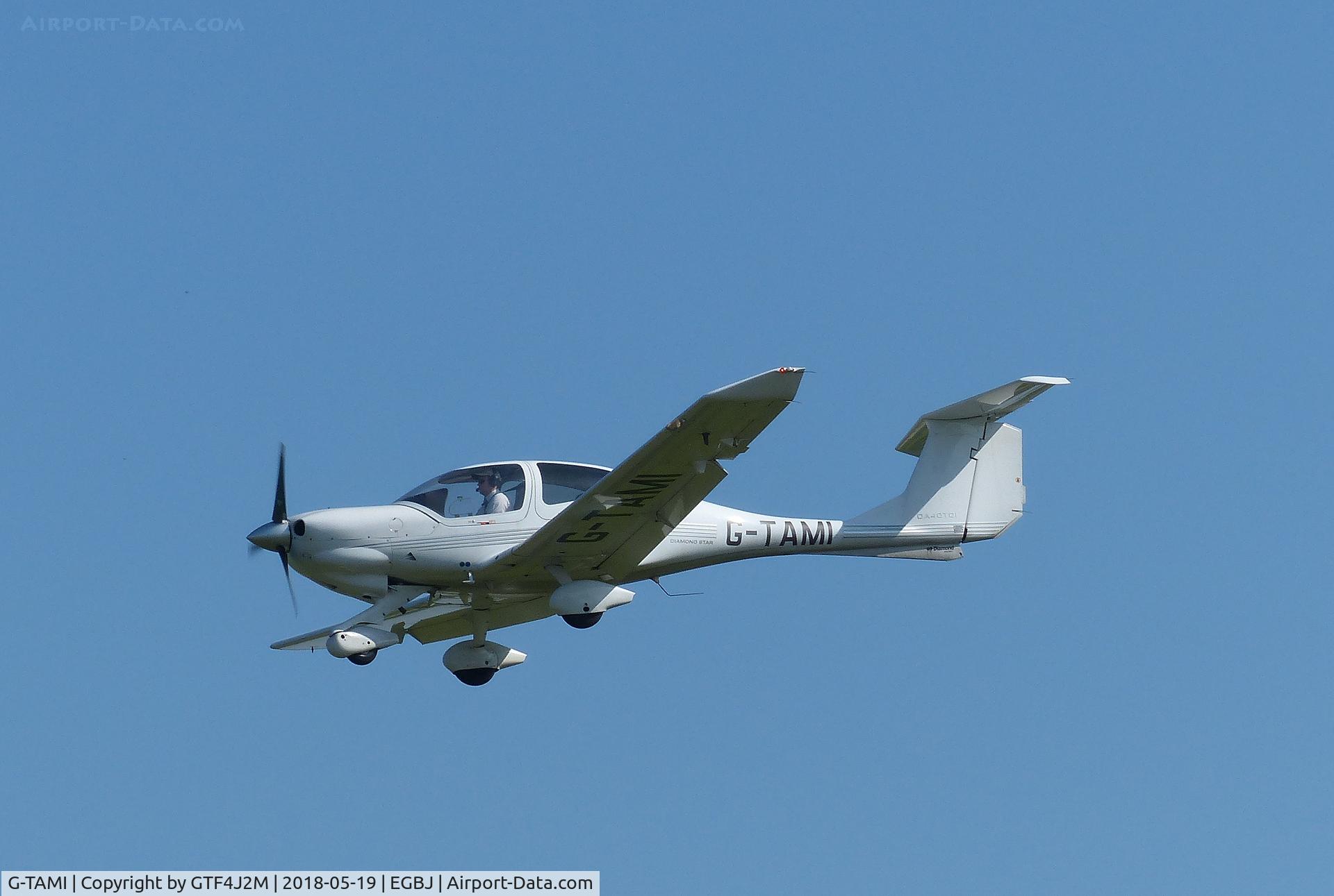 G-TAMI, 2006 Diamond DA-40D TDi Diamond Star C/N D4.210, G-TAMI at Staverton 19May18
